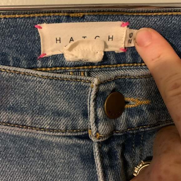 Hatch maternity the crop jeans natural waist 26 light wash - Picture 5 of 6
